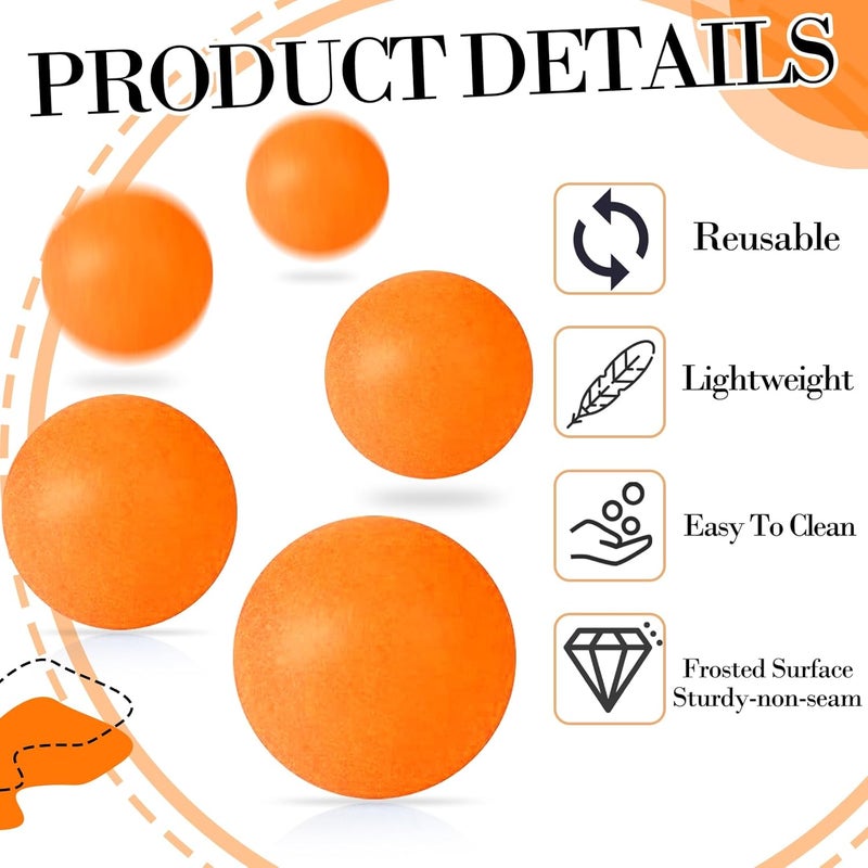 SEEVOR 28 Pcs Balls Table Tennis Balls 40mm Color Plastic Balls Bulk Washable Small Game Balls for Party Decoration Handcrafted Art Carnival Pool Games - Image 3